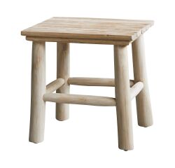 Bout de canape en teck massif kilim