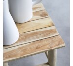 Bout de canape en teck massif kilim