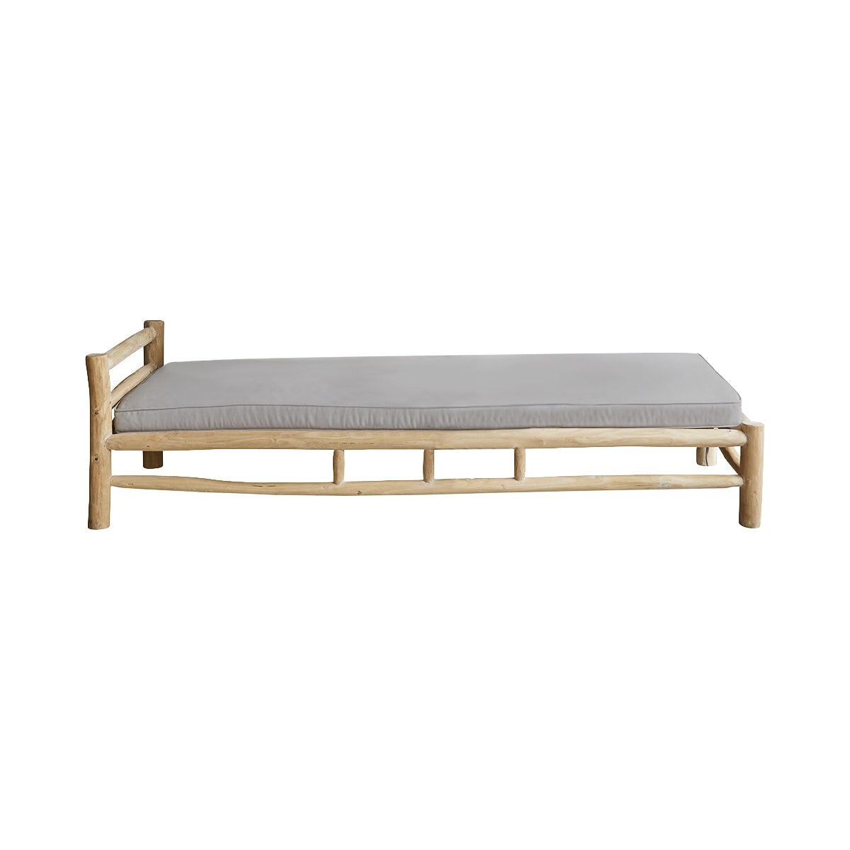 Banquette Kalif en teck massif 215 x 83 cm