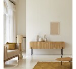 Meuble TV bas en teck massif L 170 cm Honorine