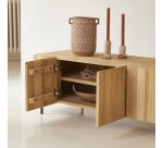 Meuble TV bas en teck massif L 170 cm Honorine