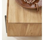 Meuble TV bas en teck massif L 170 cm Honorine