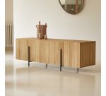 Buffet bas en teck massif L 165 cm Honorine