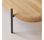 Table basse Honorine en teck massif rectangulaire  140 x 75 cm