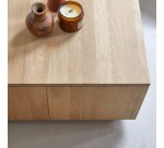 Table basse Anoa Oak en chêne massif, carrée 80 x 80 cm