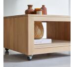 Table basse Anoa Oak en chêne massif, carrée 80 x 80 cm