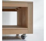 Table basse Anoa Oak en chêne massif, carrée 80 x 80 cm