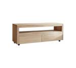 Meuble TV Anoa en chêne massif L 140 cm