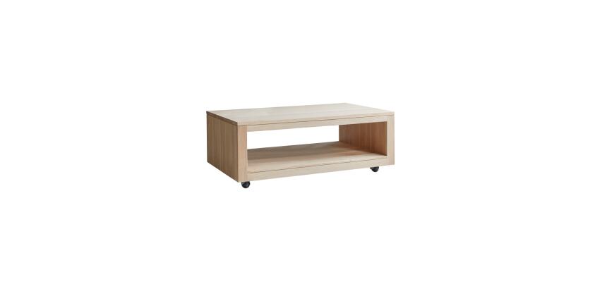 Table basse Anoa Oak en chêne massif, rectangulaire 110 x 60 cm