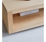 Table basse Anoa Oak en chêne massif, rectangulaire 110 x 60 cm