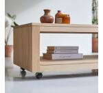 Table basse Anoa Oak en chêne massif, rectangulaire 110 x 60 cm