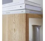 Etagère murale Easy en chêne massif H 137 cm
