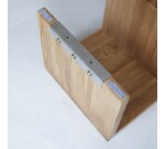 Etagère murale Easy en chêne massif H 137 cm