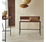 Banc haut Talia en palissandre massif, largeur 120 cm