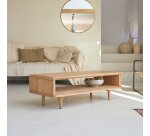 Table basse Jonàk en chêne massif, rectangulaire 120 x 50 cm