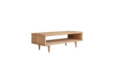 Table basse Jonàk en chêne massif, rectangulaire 120 x 50 cm