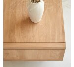 Table basse Jonàk en chêne massif, rectangulaire 120 x 50 cm