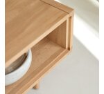 Table basse Jonàk en chêne massif, rectangulaire 120 x 50 cm