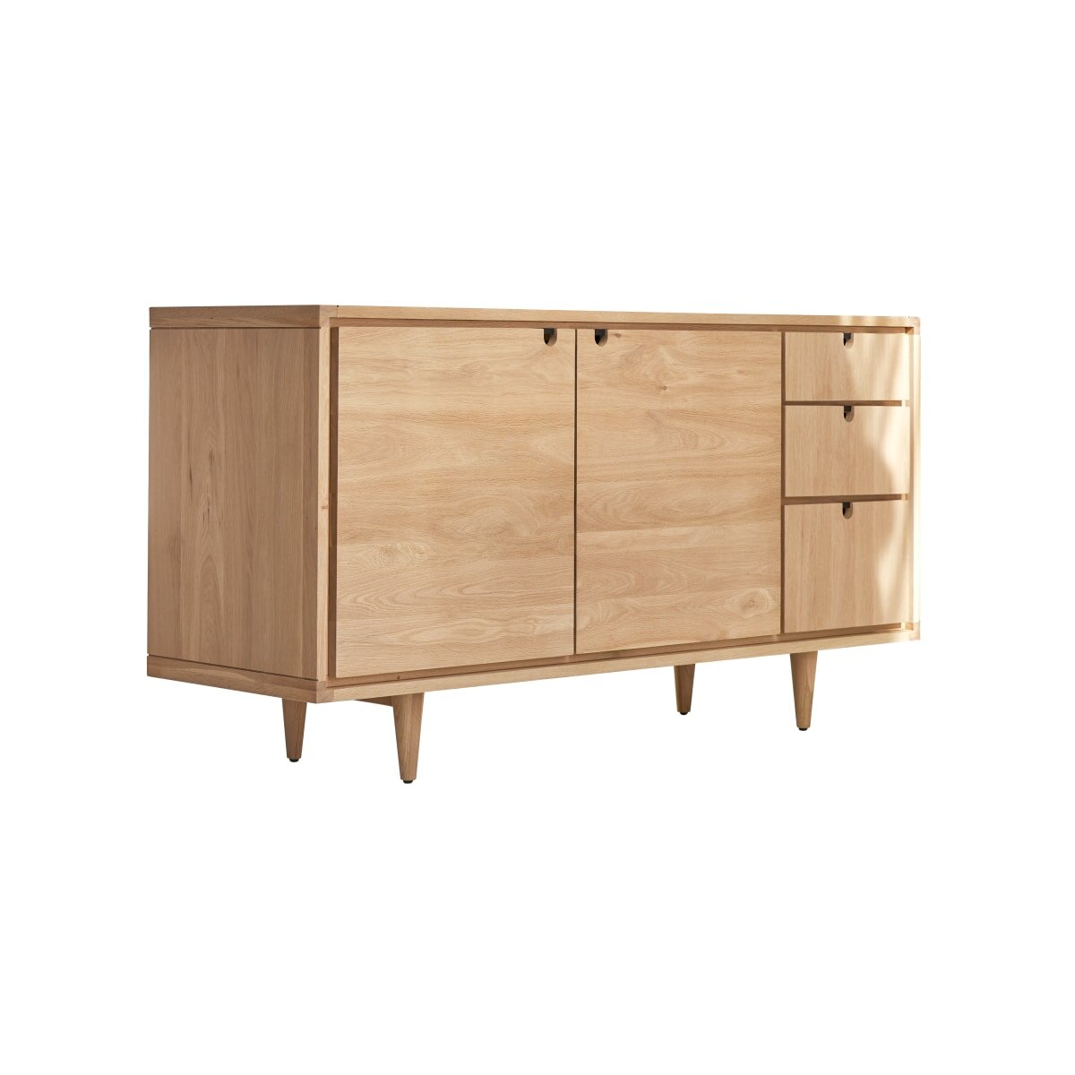 Buffet en chêne massif L 145 cm Jonàk