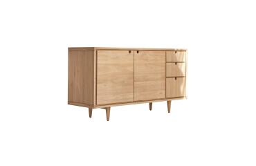 Buffet en chêne massif L 145 cm Jonàk