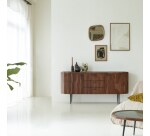 Buffet en palissandre massif et marbre L 175 cm Jade