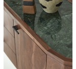Buffet en palissandre massif et marbre L 175 cm Jade