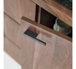 Buffet en palissandre massif et marbre L 175 cm Jade