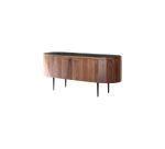 Meuble TV Jade en palissandre massif et marbre L 130 cm