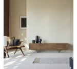 Meuble TV Metric en noyer massif L 175 cm