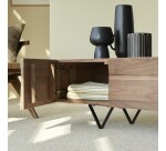 Meuble TV Metric en noyer massif L 175 cm