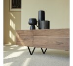 Meuble TV Metric en noyer massif L 175 cm