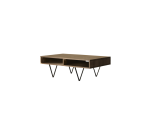 Table basse en bois de noyer Metric H 40 x L 115 x P 70 cm