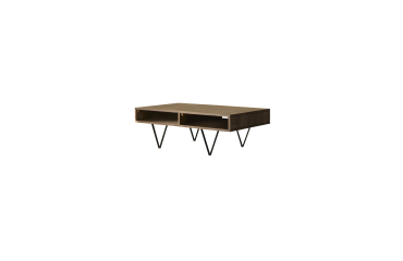 Table basse en bois de noyer Metric H 40 x L 115 x P 70 cm