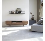 Meuble TV Ellie en noyer massif 180 cm