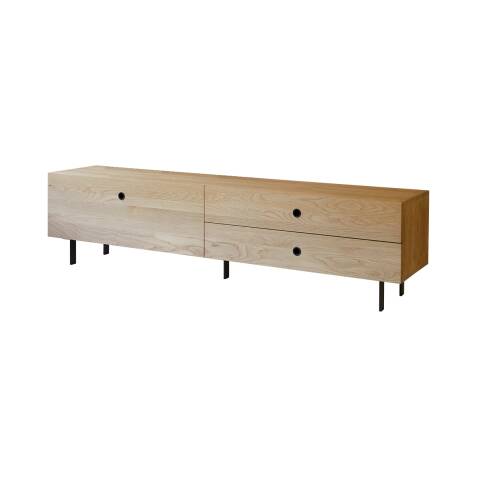 Meuble TV Jeanne en chêne massif 200 cm