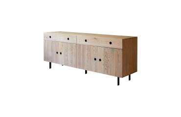 Buffet en chêne massif L 185 cm Jeanne