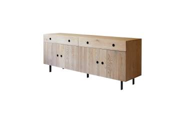 Buffet en chêne massif L 185 cm Jeanne
