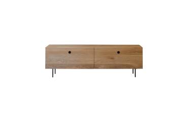 Meuble TV Jeanne en chêne massif L 160 cm