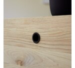 Meuble TV Jeanne en chêne massif L 160 cm