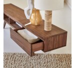 Meuble TV Esmée en noyer massif L 180 cm