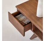 Meuble TV Esmée en noyer massif L 180 cm