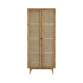 Armoire en pin et cannage Ninon