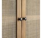 Armoire en pin et cannage Ninon