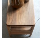 Meuble TV en bois de noyer Arto H 45 x L 180 x P 40 cm