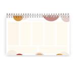 Terracotta, Bloc planner reliure intégrale en-tête 22x14 cm 53 feuillets imprimés