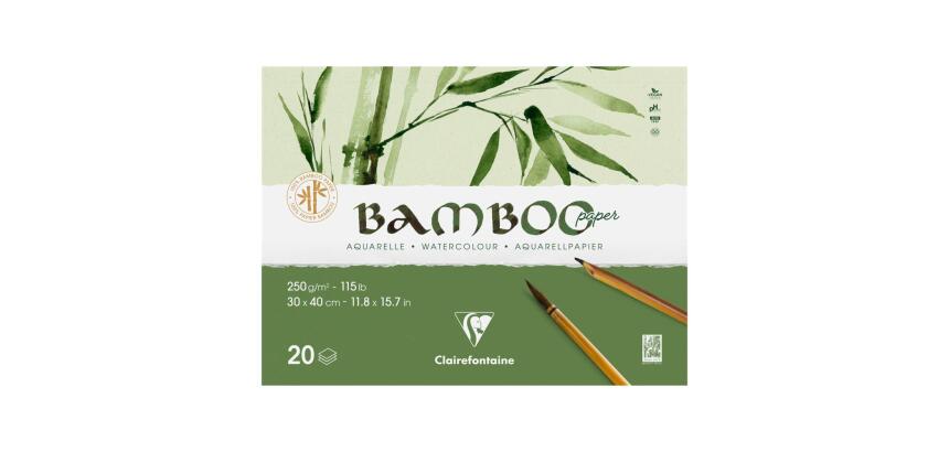 Bamboo bloc collé 2 côtés 20F 30x40cm 250g