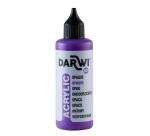 Darwi Flacon de 80 ml de Peinture Acrylique Universelle Opaque - Violet