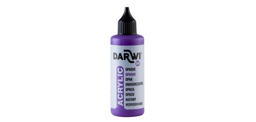 Darwi Flacon de 80 ml de Peinture Acrylique Universelle Opaque - Violet