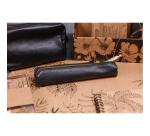 Le cerisier blanc, Trousse slim en cuir 4x2,5x19,5 cm