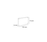 Lot de 3 porte-visuels avec fermeture magnétique A7 - Cristal